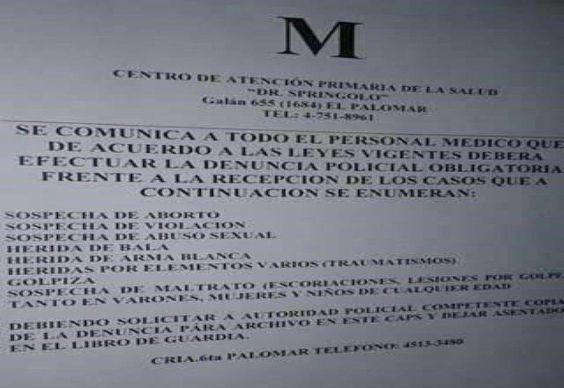 comunicado morón